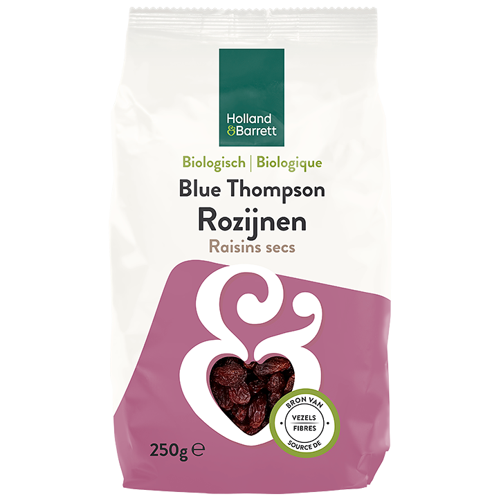 Holland & Barrett Raisins Secs Blue Thompson Bio - 250g image 1