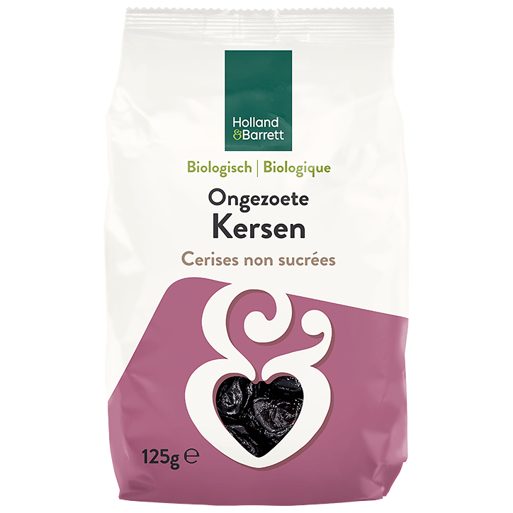 Holland & Barrett Biologische Ongezoete Gedroogde Kersen - 125g image 1