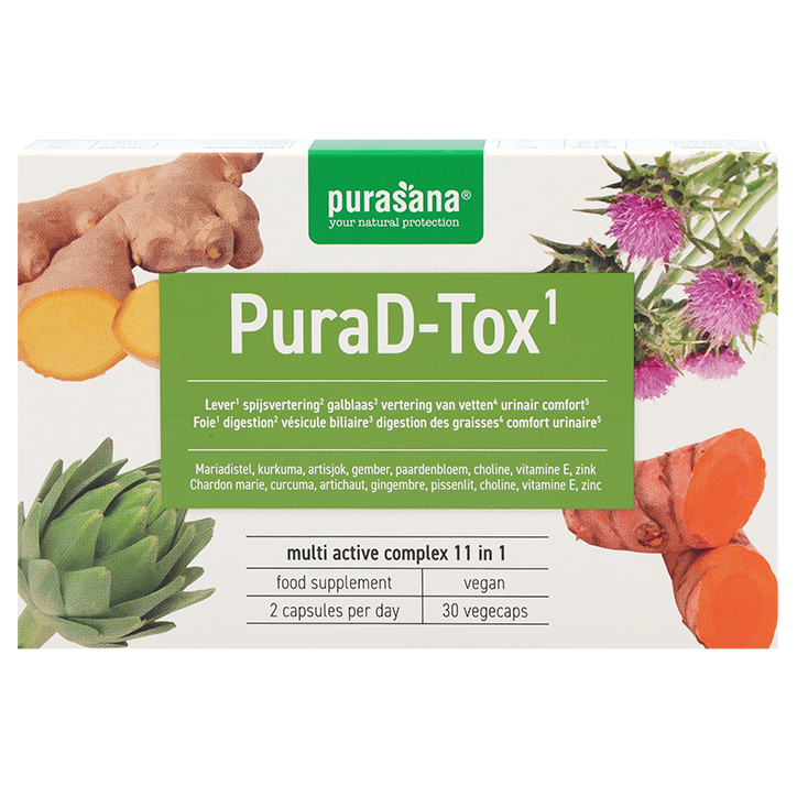 Purasana PuraD-Tox Complexe 11-in-1 - 30 capsules image 1