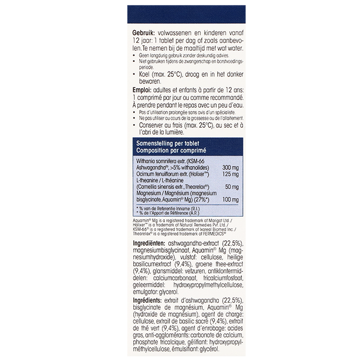 Physalis AshwaMag® Ashwagandha + Tulsi - 30 tabletten image 3