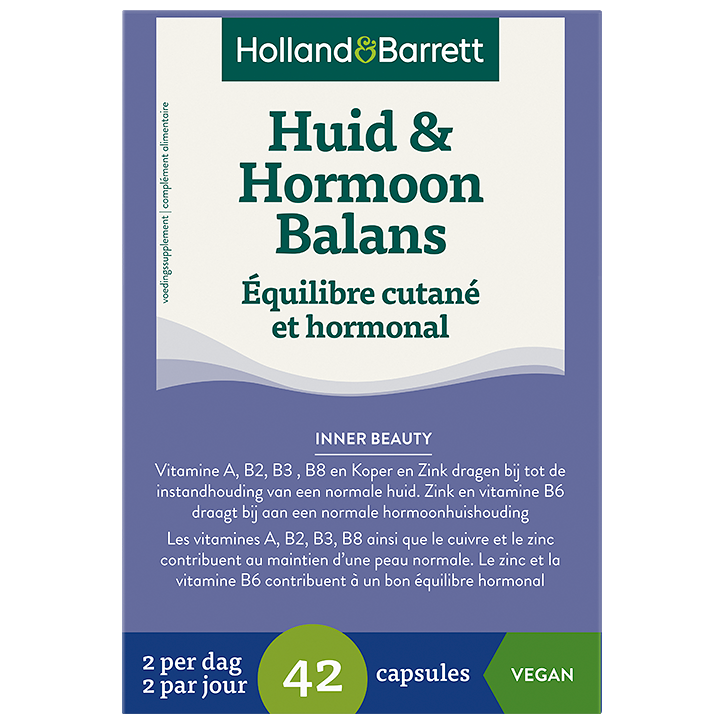 Holland & Barrett Huid & Hormoon Balans - 42 capsules
