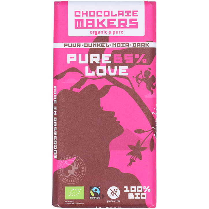 Chocolatemakers Bio Pure Love Puur 65% - 80g image 1