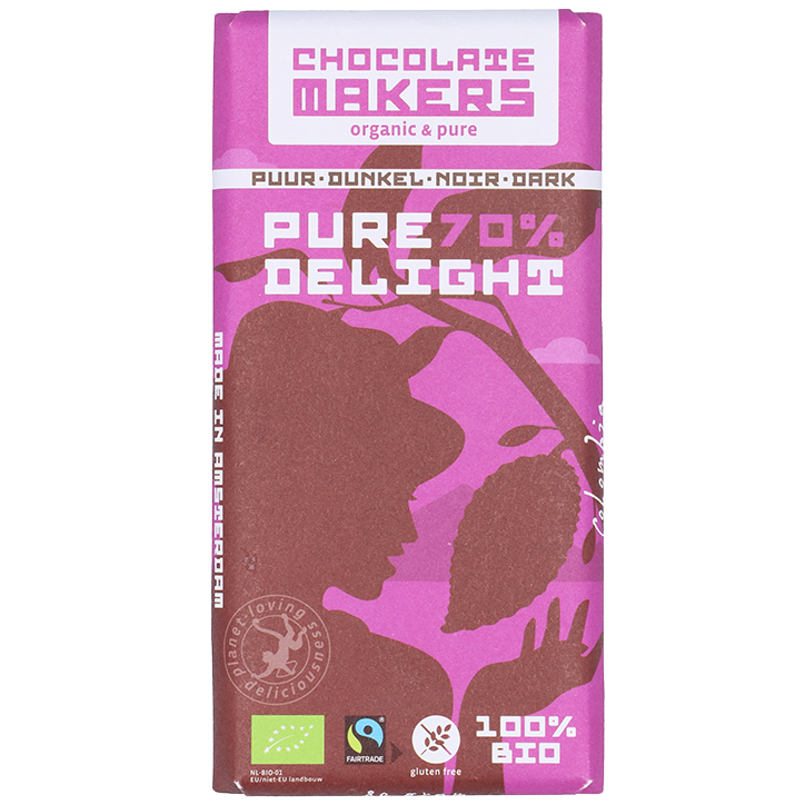 Chocolatemakers Pure Delight Puur 70% - 80g image 1