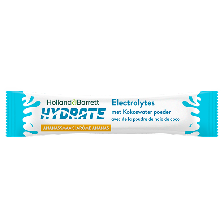Holland & Barrett Hydrate Elektrolyten met Kokoswaterpoeder Ananassmaak - 14 sticks image 3