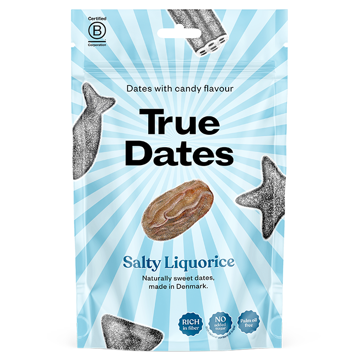 True Dates Dattes Salty Liquorice - 100g image 1