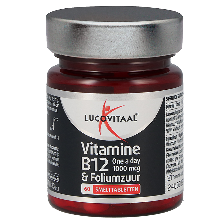 Lucovitaal Vitamine B12 1000mcg & Foliumzuur - 60 smelttabletten image 2