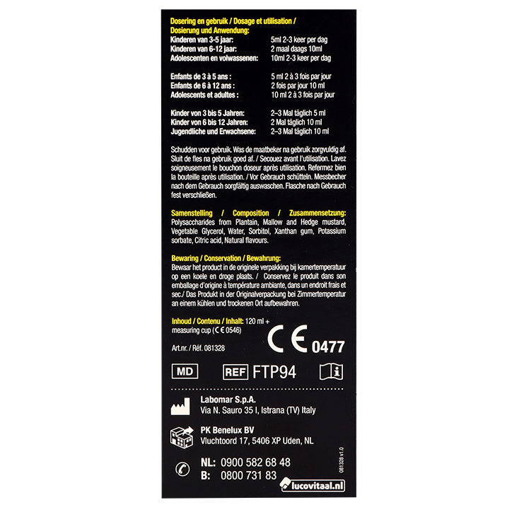 Lucovitaal Hoestsiroop 3-in-1 - 120ml image 3