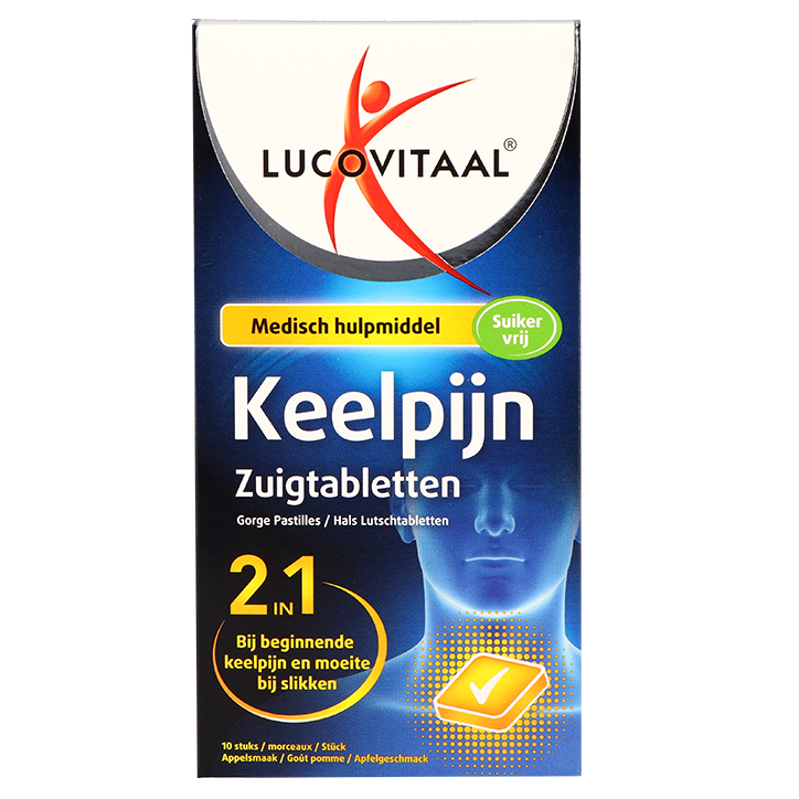 Lucovitaal Keelpijn Zuigtabletten - 10 zuigtabletten image 1