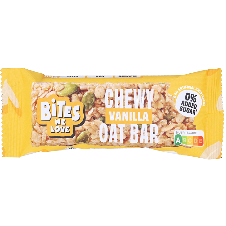 BitesWeLove Chewy Oat Bar Vanilla - 30g image 1