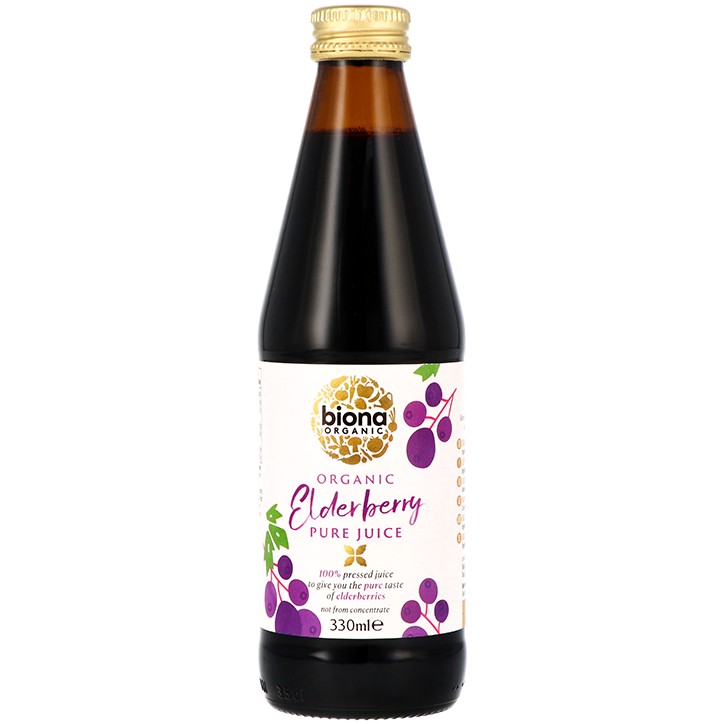 Biona Organic Elderberry Pure Juice - 330ml image 1