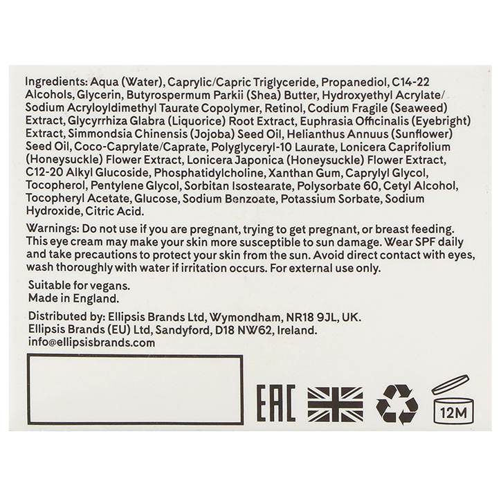 Q+A Retinol Oogcrème - 15ml image 3