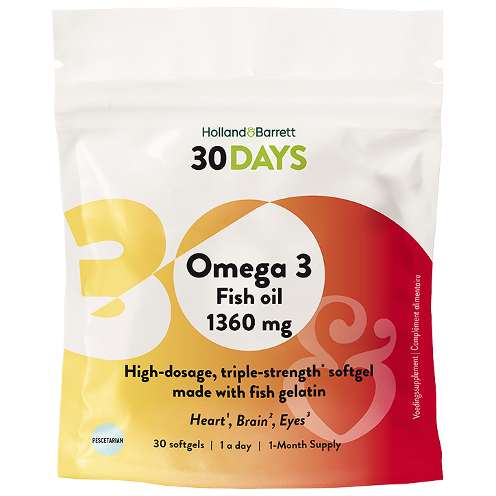 Holland & Barrett 30DAYS Omega 3 1360 mg – 30 softgels