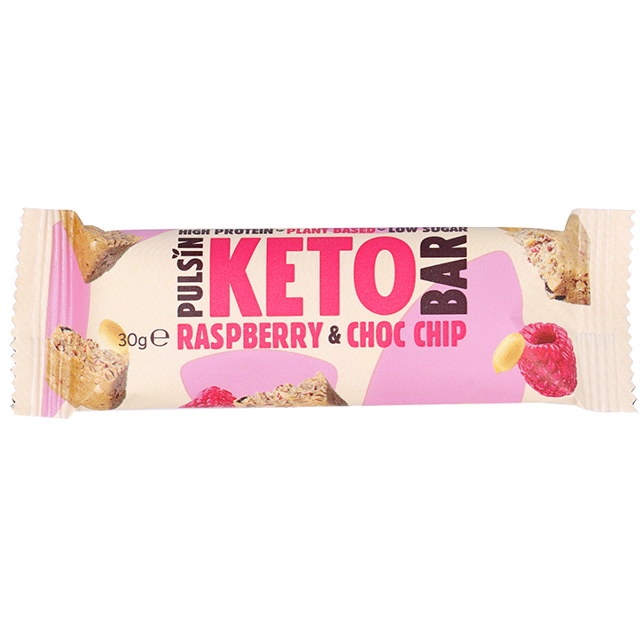Pulsin Keto Raspberry & Choc Chip Multipack 3 x 30g image 2