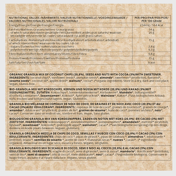 Go-Keto Granola Kokos Cacao - 290g image 2