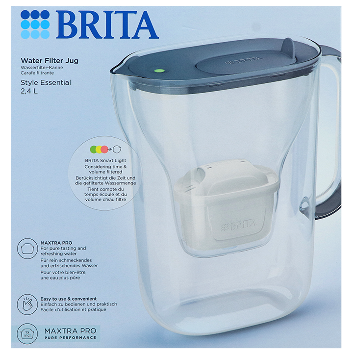 €5 korting | Brita Waterkan Essential Blue - 2.4L
