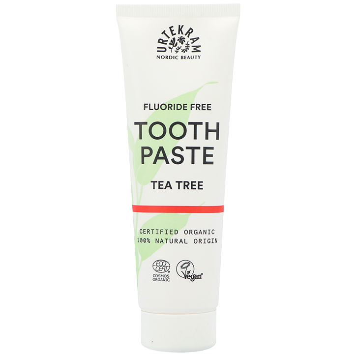 Urtekram Tandpasta Tea Tree Fluoridevrij - 75ml image 1
