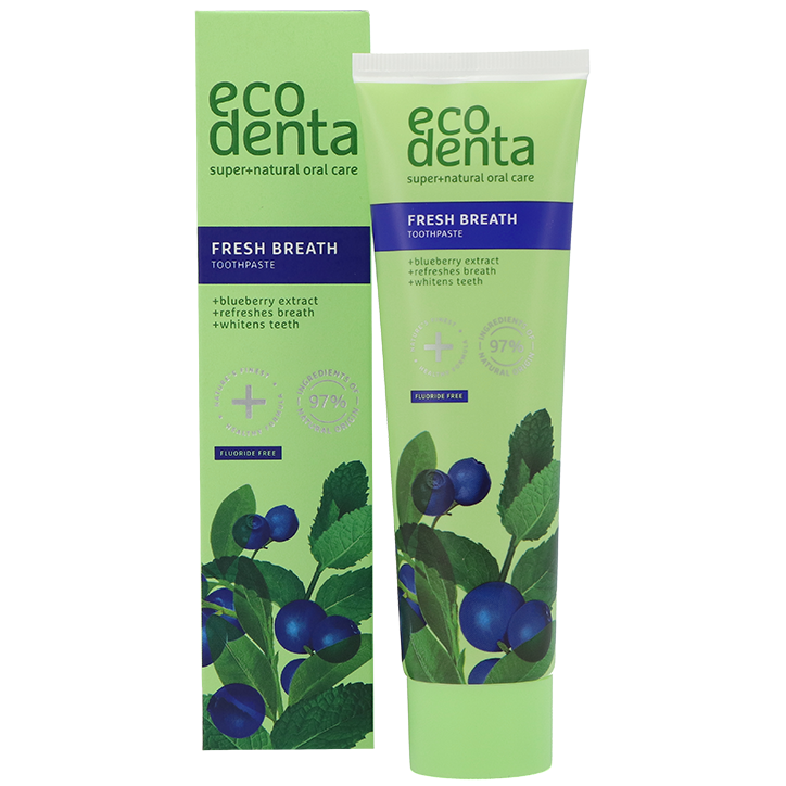 Ecodenta Verfrissende Tandpasta met Bosbes & Munt - 100ml image 1