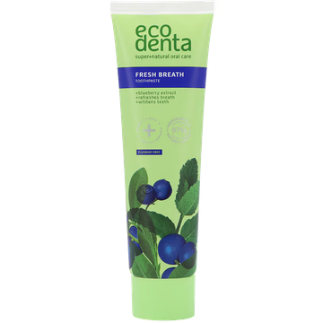 Ecodenta 2+1 Tandpasta Fresh Breath Bosbes & Munt - 100ml