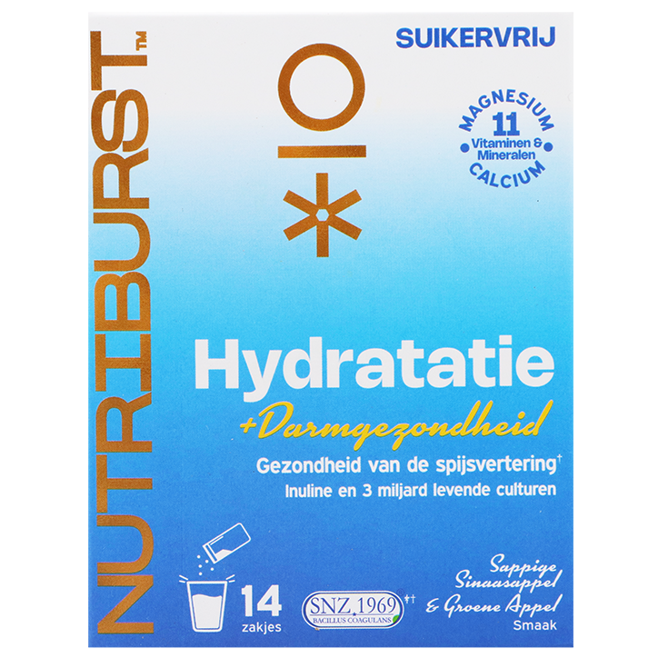 Nutriburst Hydratatie + Darmgezondheid - 14 zakjes