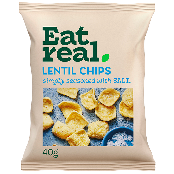 Eat Real Lentil Chips Salt - 40g