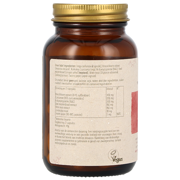Laveen Glucosinaten met Kurkuma Complex - 60 capsules image 2