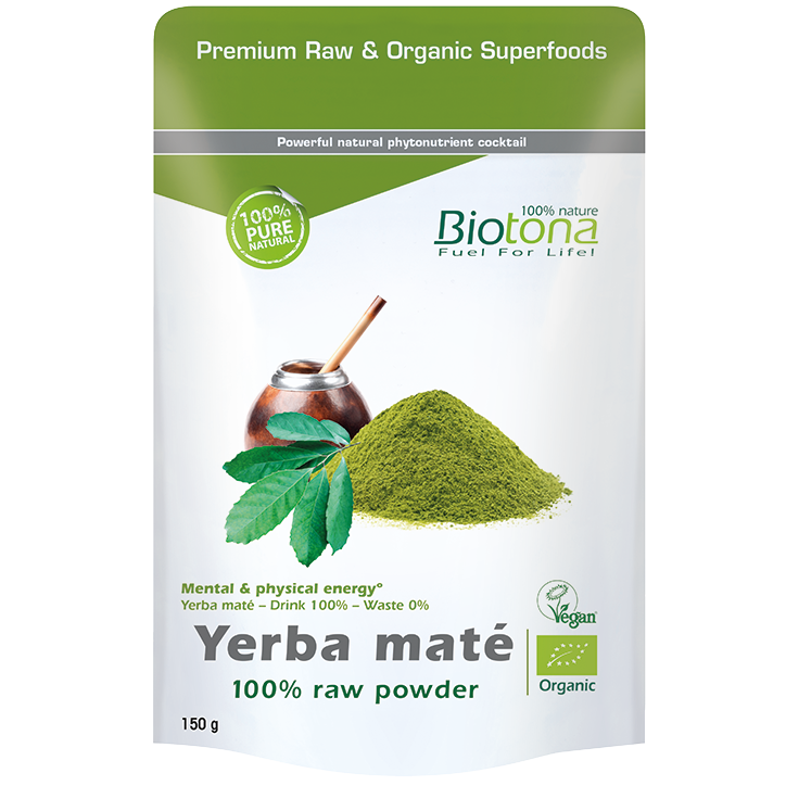 Biotona Yerba Maté 100% Raw Poeder - 150g image 1