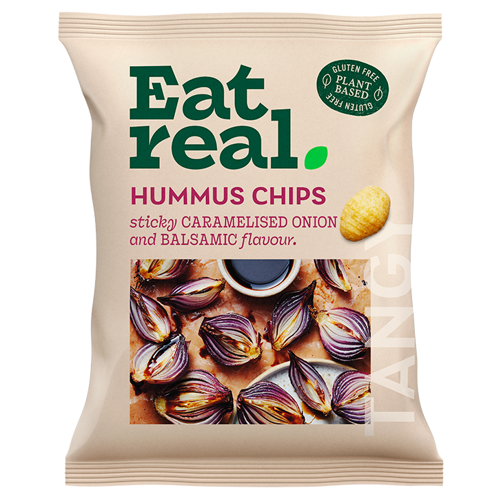 Eat Real Hummus Gekarameliseerde Ui & Balsamico - 45g