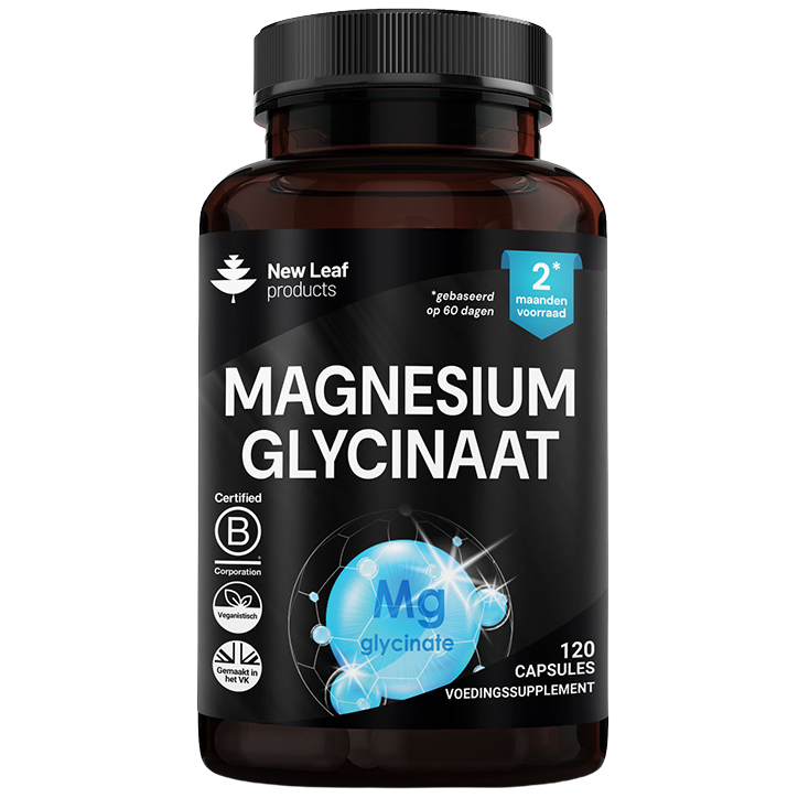 New Leaf Products Magnesium Glycinaat - 120 capsules