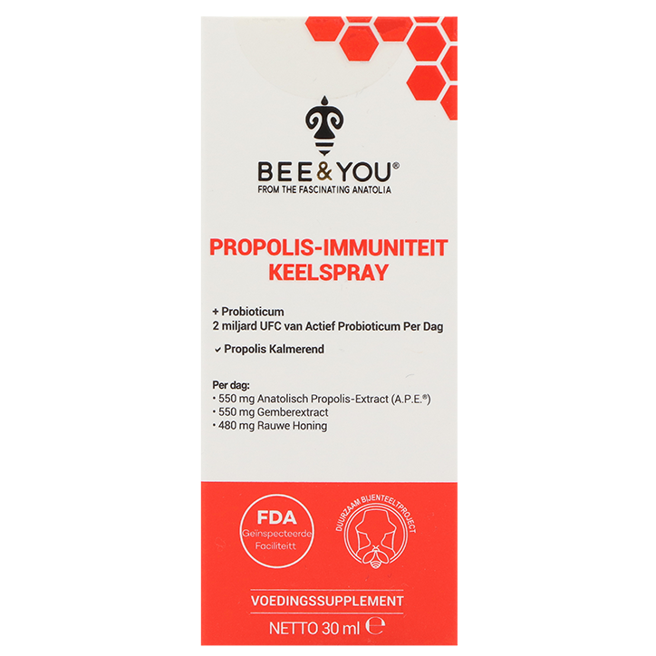 BEE&YOU Propolis-Immuniteit Keelspray - 30 ml image 1