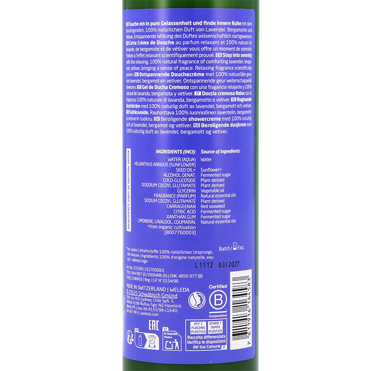 Weleda Relax Douchecrème Lavendel - 400ml image 2