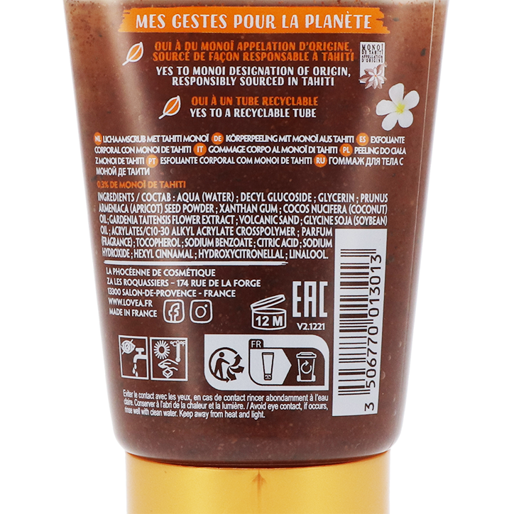 Lovea Bodyscrub Monoï de Tahiti - 150ml image 2