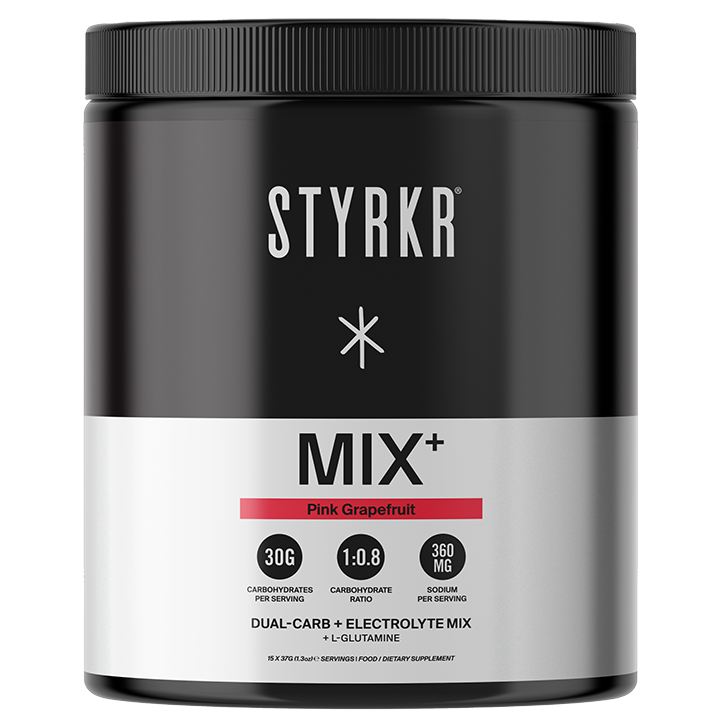 STYRKR MIX+ Elektrolyten en Koolhydraten Pink Grapefruit - 555g image 1