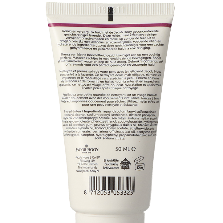 Jacob Hooy Nettoyant Visage Concentré Lavande - 50ml image 2
