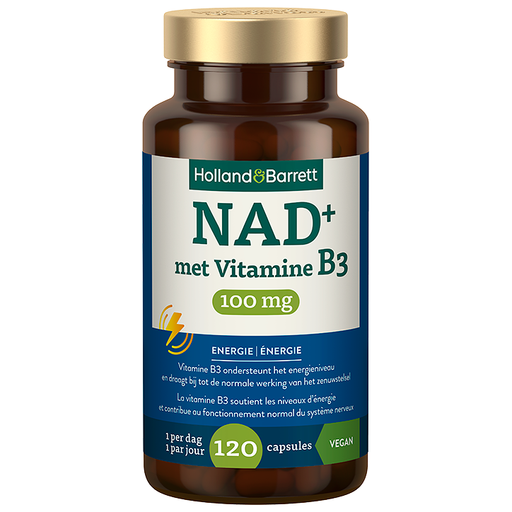 Holland & Barrett NAD+ 100mg + Vitamine B3 - 120 capsules
