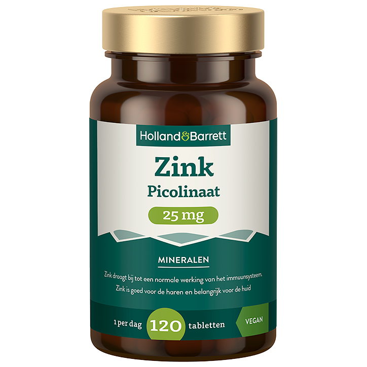 Holland & Barrett Zink Picolinaat 25mg - 120 tabletten