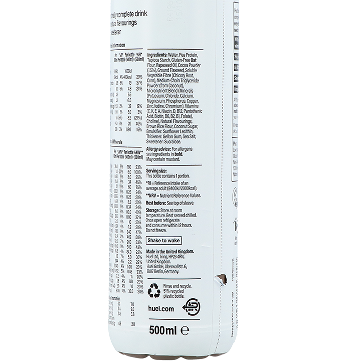 Huel Complete Meal Chocolate - 500ml image 2