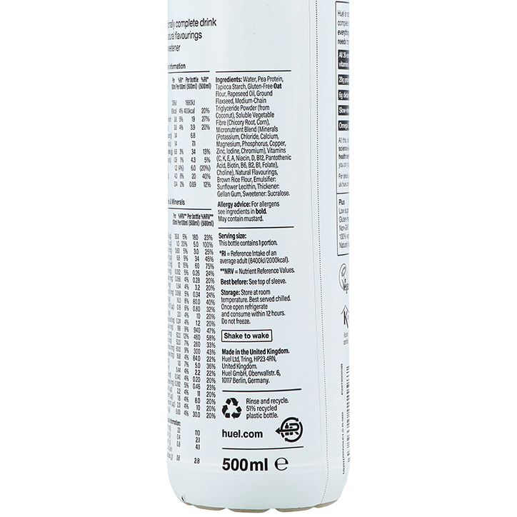 Huel Complete Meal Vanilla - 500ml image 2