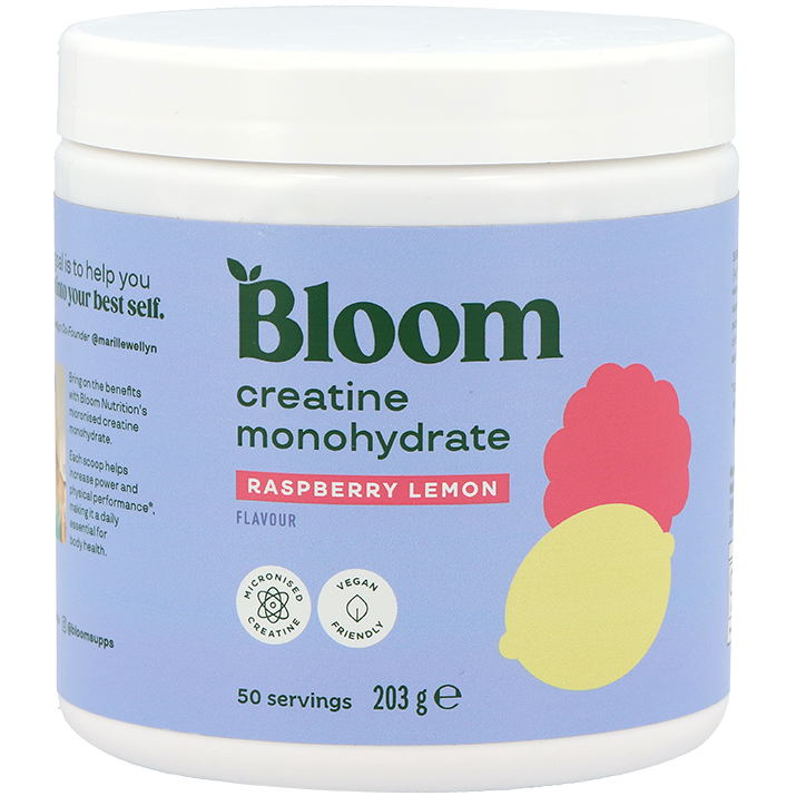 2e product 50% korting | Bloom Creatine Monohydrate Raspberry Lemon - 203g