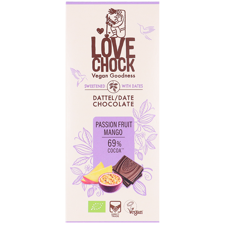Lovechock Date Chocolate Passion Fruit Mango 69% – 70g