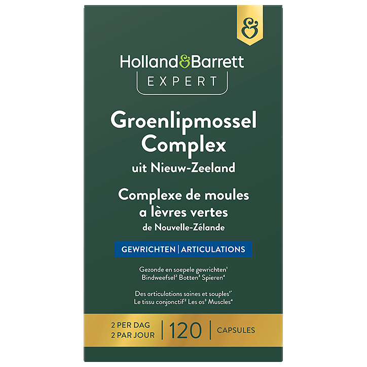 Holland & Barrett Expert Groenlipmossel Complex - 120 capsules