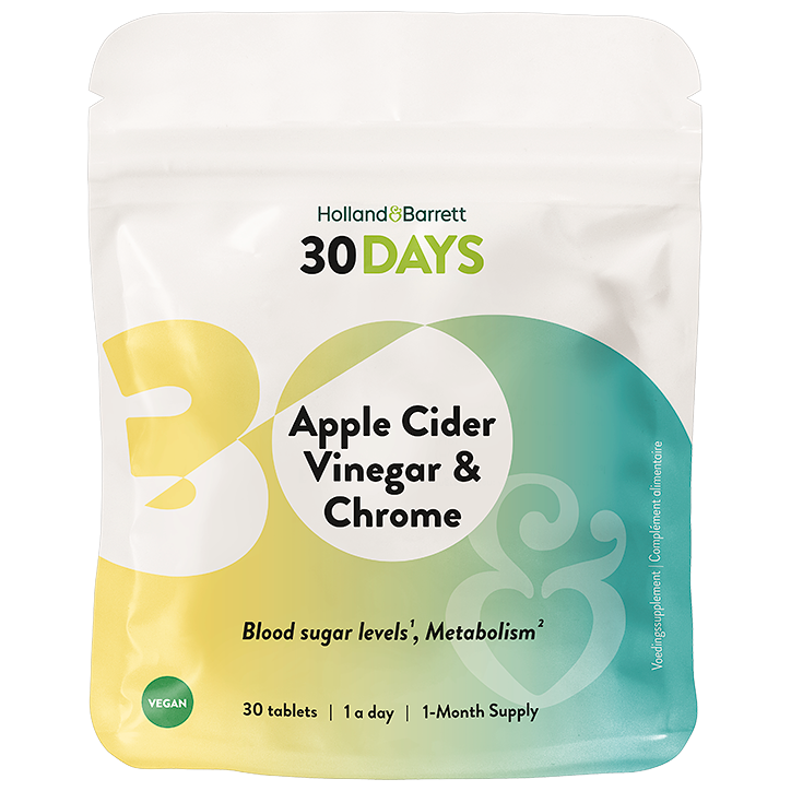 Holland & Barrett 30DAYS Appelazijn & Chroom - 30 tabletten