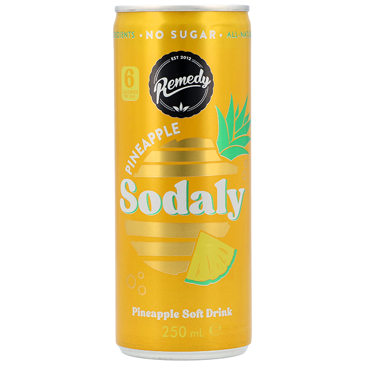 Remedy Sodaly Pineapple Soft Drink - 250ml