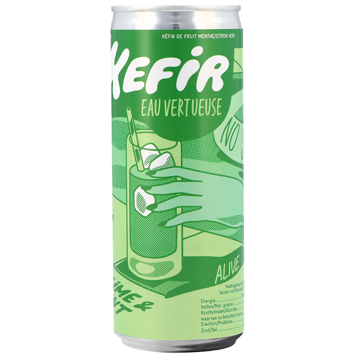 Glutenvrij | Kefir Eau Vertueuse Lime & Mint - 25cl