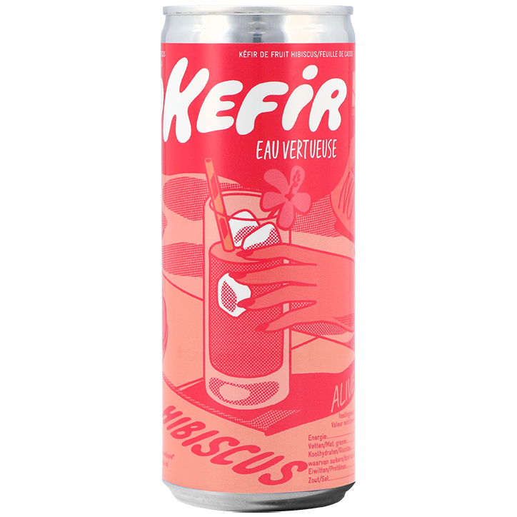 Glutenvrij | Kefir Eau Vertueuse Hibiscus - 25cl