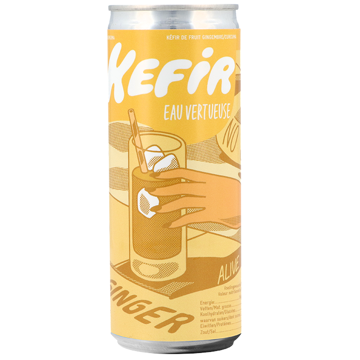 Glutenvrij | Kefir Eau Vertueuse Ginger - 25cl