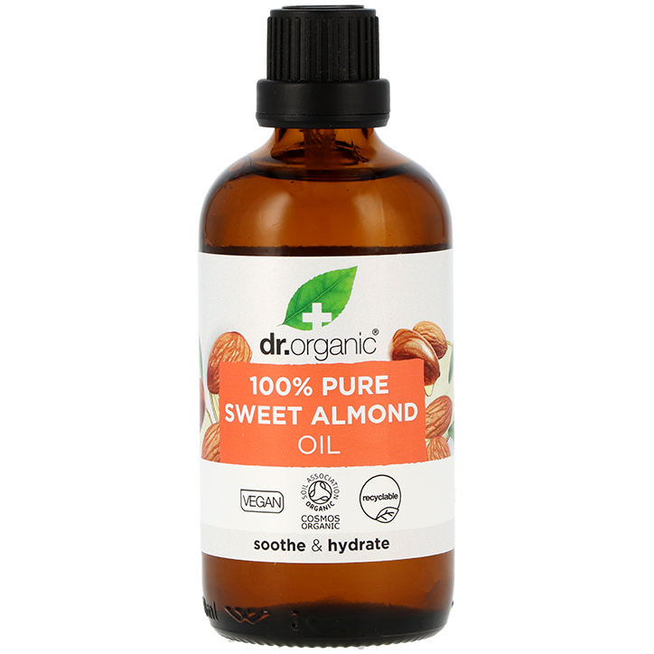 1+1 gratis | Dr. Organic Zoete Amandelolie 100% Puur - 100ml