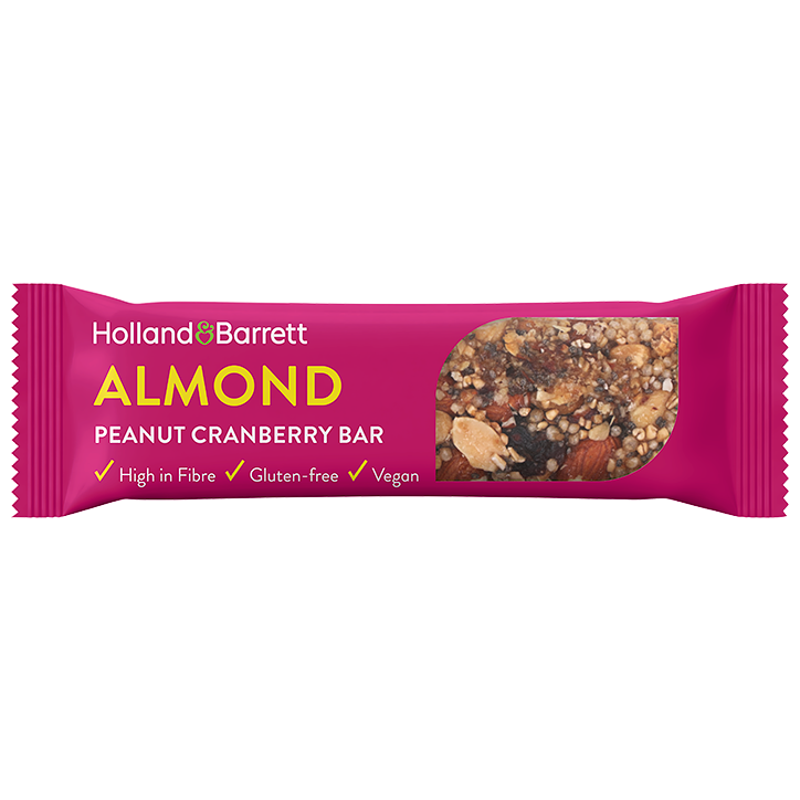Holland & Barrett Almond Peanut Cranberry Bar - 45g