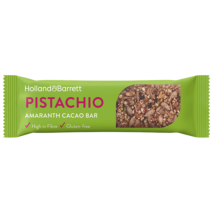 Holland & Barrett Pistachio Amaranth Cacao Bar - 45g