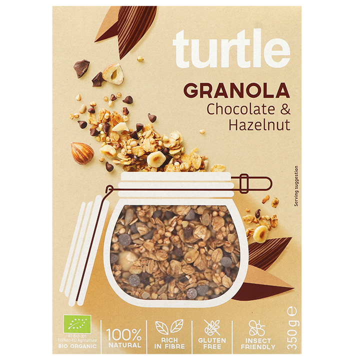 2e product 50% korting | Turtle Granola Chocolade & Hazelnoot - 350g