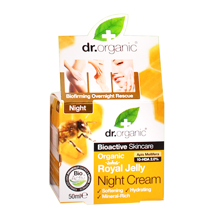 Dr. Organic Royal Jelly Nachtcrème - 50ml image 1